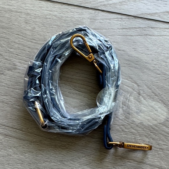 Handbags - Steve Madden Navy Strap with Gold Clasps